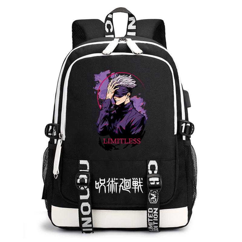 Jujutsu Kaisen Принт Школьный рюкзак Повседневный Аниме Daypack для Мальчиков Девочек Школьная сумка Легкий