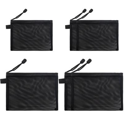 DEVENTORZ Сетчатый макияж Нейлоновая сетка для хранения Подходит для 2 размеров 3 шт. всего Простой сетчатый мешочек для портативной дорожной сумки-мешочка для хранения, Сумка, (А5/B6), Каждый, 6,