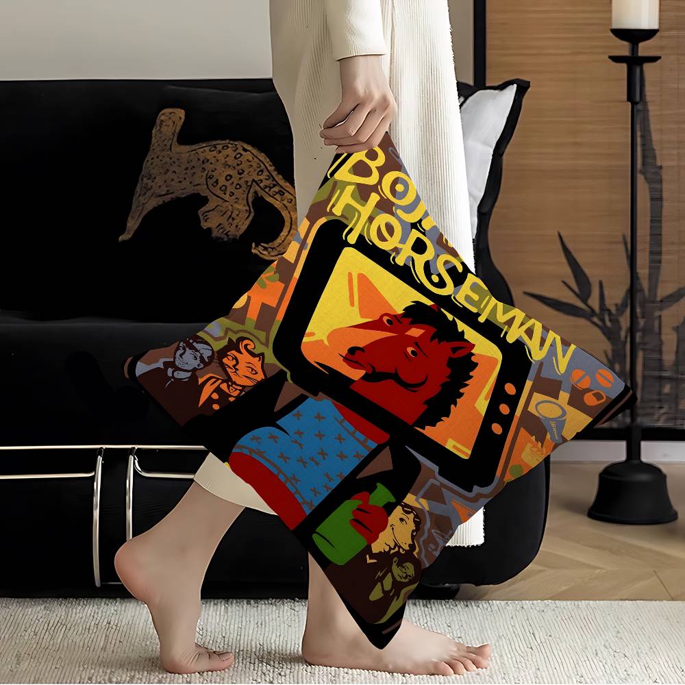 Funny BBoJack Horsemans Pillow Cushion Cover Pillowcase Living Room Sofa Home Decor Customized