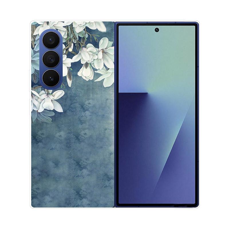 Прозрачный складной чехол для телефона Samsung Galaxy Z Fold 6 7 Прозрачная ударопрочная жесткая крышка из ПК для Samsung Z Fold7 Fold6 Чехол Capa