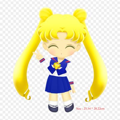 Сейлор Мун капли Сейлор Мун Chibiusa железные нашивки для одежды, наклейки с аппликациями на одежду, термочувствительная нашивка на заказ