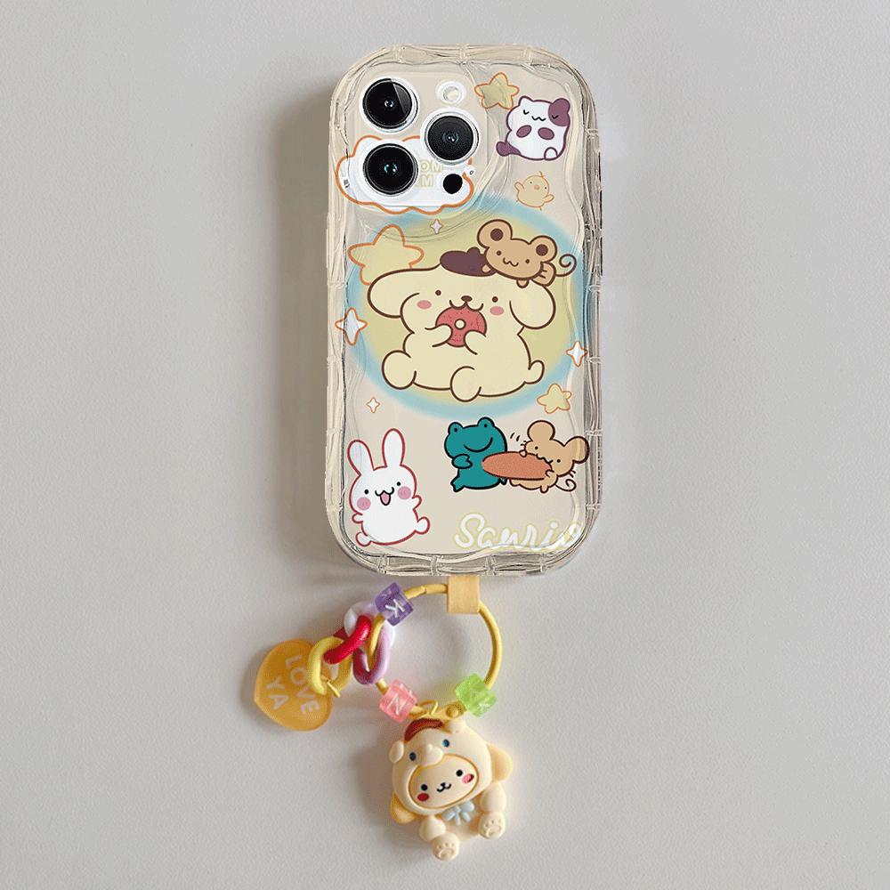Милый кулон-чехол Hello Kitty Kuromi для Samsung A57 5G S26 Ultra Plus A56 A55 A37 A16 A06 A54 A53 A34 A14 A32 A13 A26 5G
