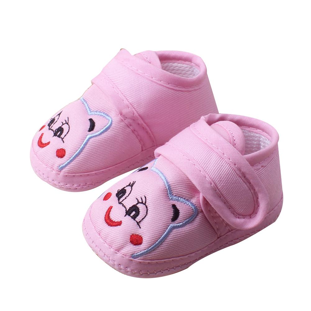 Girl Cartoon Slip Prewalker Flat Boy Anti Breathable Toddler Shoes