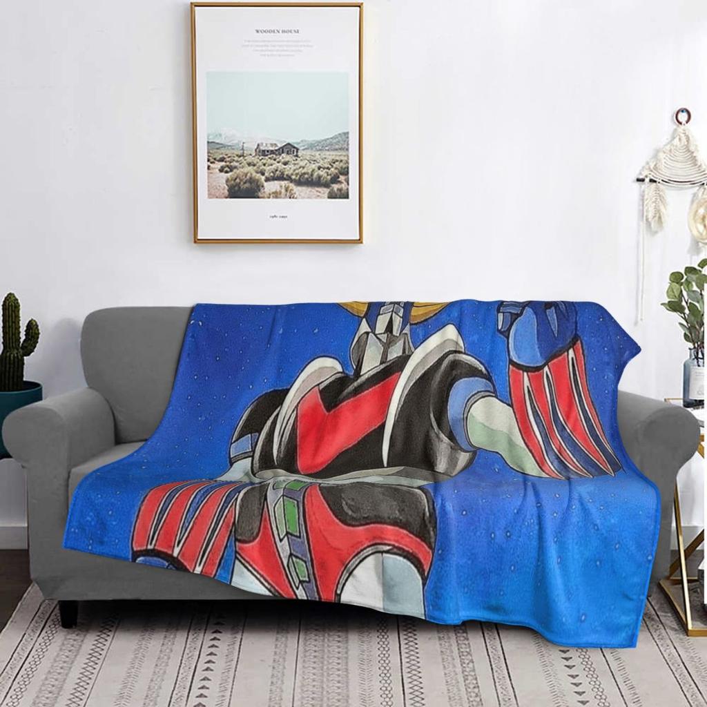 UFO Robot Goldorak Grendizer Аниме Механический Воин Плед Мягкий Фланелевый Плед Постельное белье для Кровати Гостиной Дома Дивана