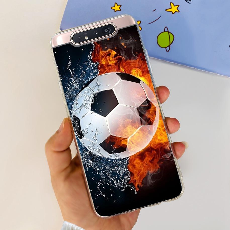 Чехол для Samsung Galaxy A80 Чехол GalaxyA80 A 80 SM-A805F A805 A805F A90 4G Прозрачные Чехлы Модный Мраморный Мягкий ТПУ Задняя Крышка