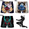 Vintage Japanese Samurai Ghost Mask Boxing Muay Thai Kickboxing Shorts Pants 3D Print Training Unisex Men Women Quick Dry Fitness Gym Sport Workout