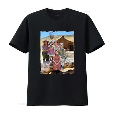 Little House On The Prairie T Shirt Family Portrait Vintage Style Print A