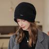 Большая окружность головы, универсальная шляпа для осени и зимы, свободная вязаная шерстяная шапка, шапка для матери, модная женская шапка