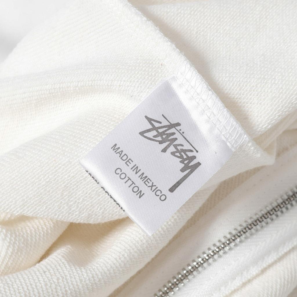 Stussy 2025 Новая весна и осень Большие размеры Тонкий стиль Классический MILAN Letter Printing молния с капюшоном Толстовка для пар