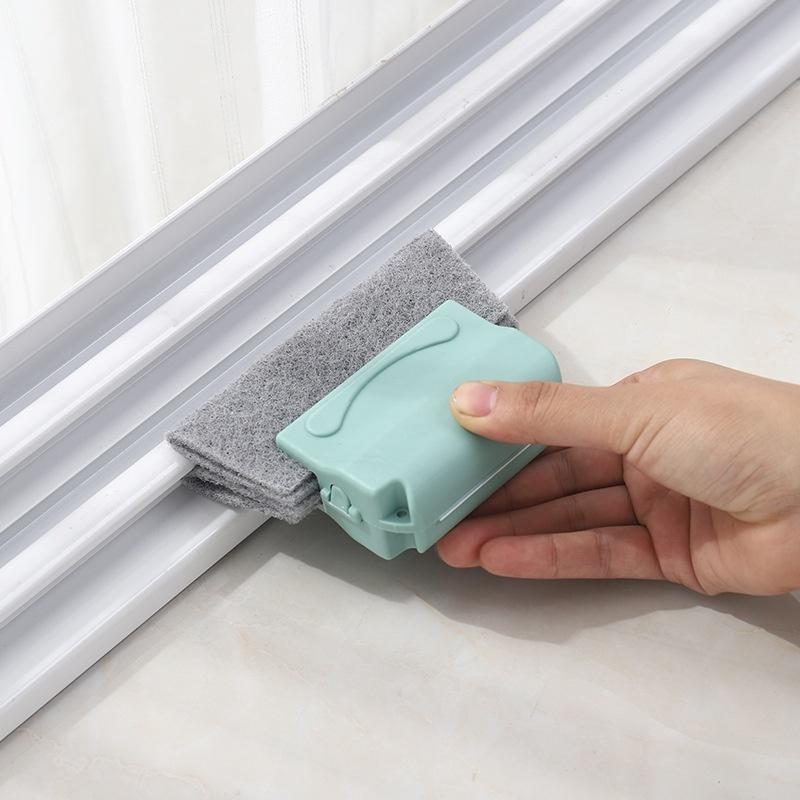 Portable Home Cleaning Window Sill Window Slot Gap Cleaning Brush Groove Small Brush Squeegee Flooring Tools