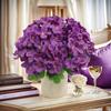 Dyed Edged Fake Flower Ball Silk Cloth Hydrangea New Simulation Flowers  Photography Props