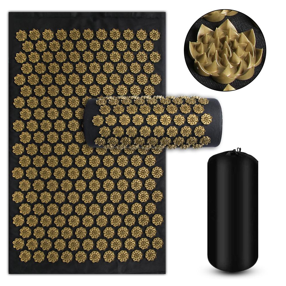 Pranamat Eco Коврик с шипами Лотос - Акупунктурная массажная подушка Аппликатор Кузнецова Сенси Йога Инструмент для акупрессурного массажа