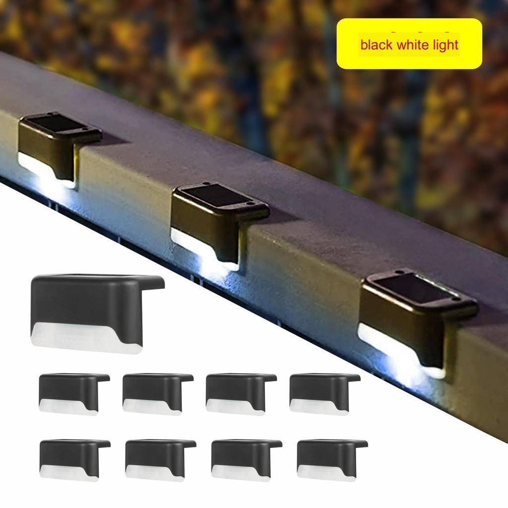 Солнечные фонари Ступеньки Освещение для забора Перила Освещение Лестничные фонари Уличные светодиодные ступенчатые светильники Украшение сада Настенные светильники