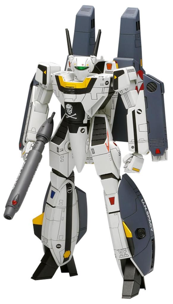 Wave Super Dimension Fortress Macross Super Valkyrie Battroid Scale 16cm Tall Plastic Model VF-1S/A 1/100 Approx. MC-068
