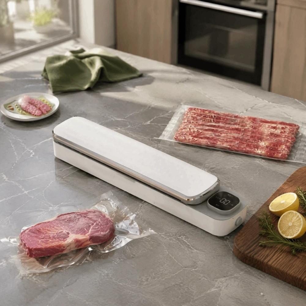 One-Touch Vacuum Sealing Machine Extended Seal Bar Automatic Vacuum Sealer Sous Vide Storage