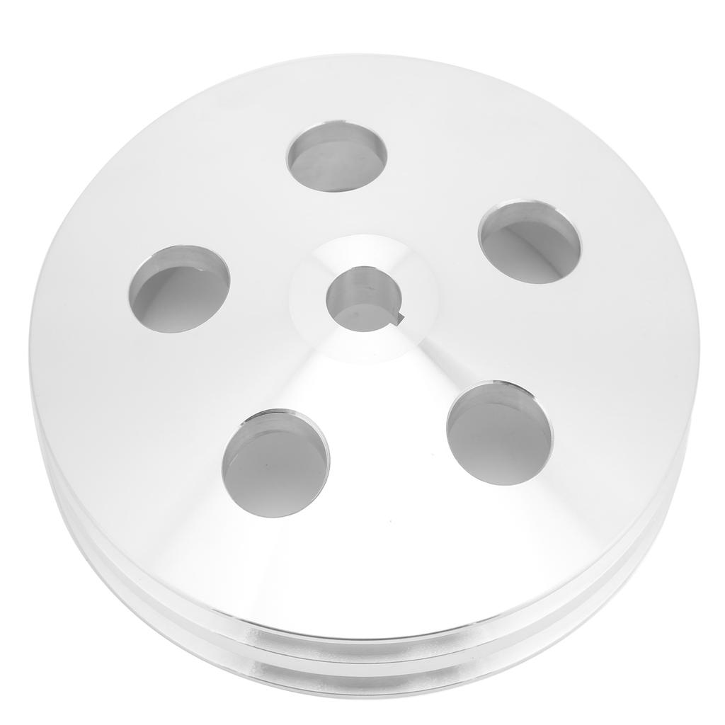 Шкив насоса гидроусилителя руля из алюминиевого сплава с 2 канавками, замена для блоков Chevy Key Way до 1972 года