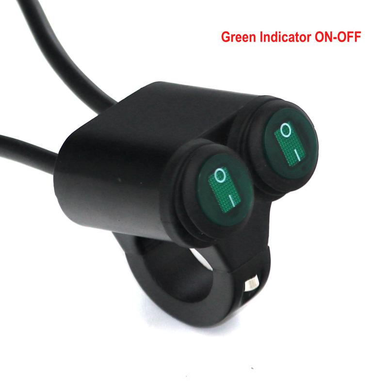 LMoDri переключатель из алюминиевого сплава для мотоцикла, 7/8 дюйма, ремонт руля, водонепроницаемый, 2 переключателя управления, универсальный переключатель светового индикатора