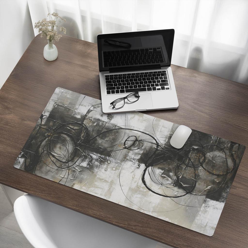 Podkładka Gamingowa Antypoślizgowa Pod Myszkę Abstrakcyjne Linie 100X50 Cm