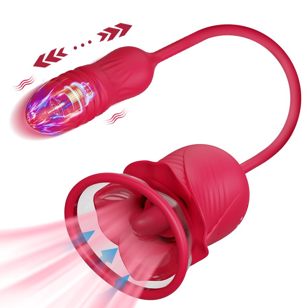 Sucking Licking Vibrator Tongue Licking Clitoris Sucker for Women Female Clitoral G Spot Nipple Stimulator Massager Adult Goods