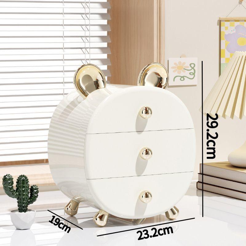 Cute Multi-Layer Drawer Desktop Organizer for Girls: Dormitory Makeup & Hair Accessory Storage Box Organizer for Hair Clips, Cosmetics Hairpieces