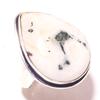 Moss Agate Gemstone Ring Handmade Antique Design Women's Jewelry 9.75" T8G54