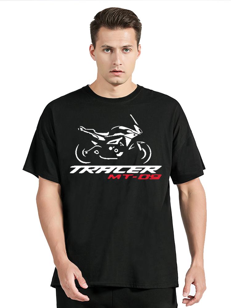 For Japan Motorcycle MT 09 Tracer TShirt MT09 T shirt Oversized T-shirt Unisex Tops Cotton Fitn