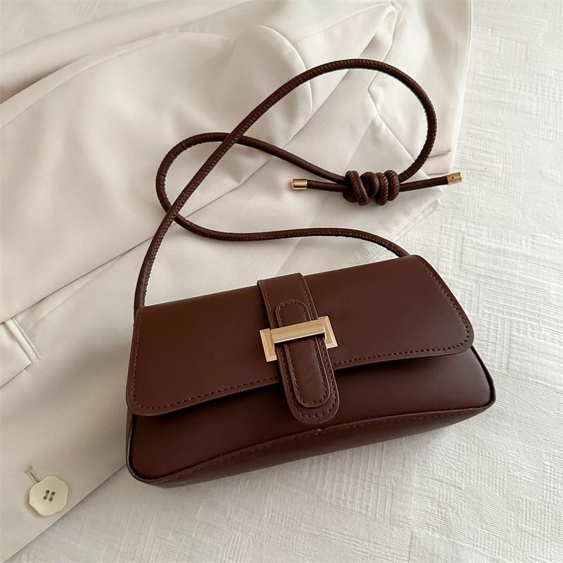 Autumn And Winter Trend Versatile Fashion Underarm Small Square Bag Simple Casual Niche Design Shoulder Messenger Bag