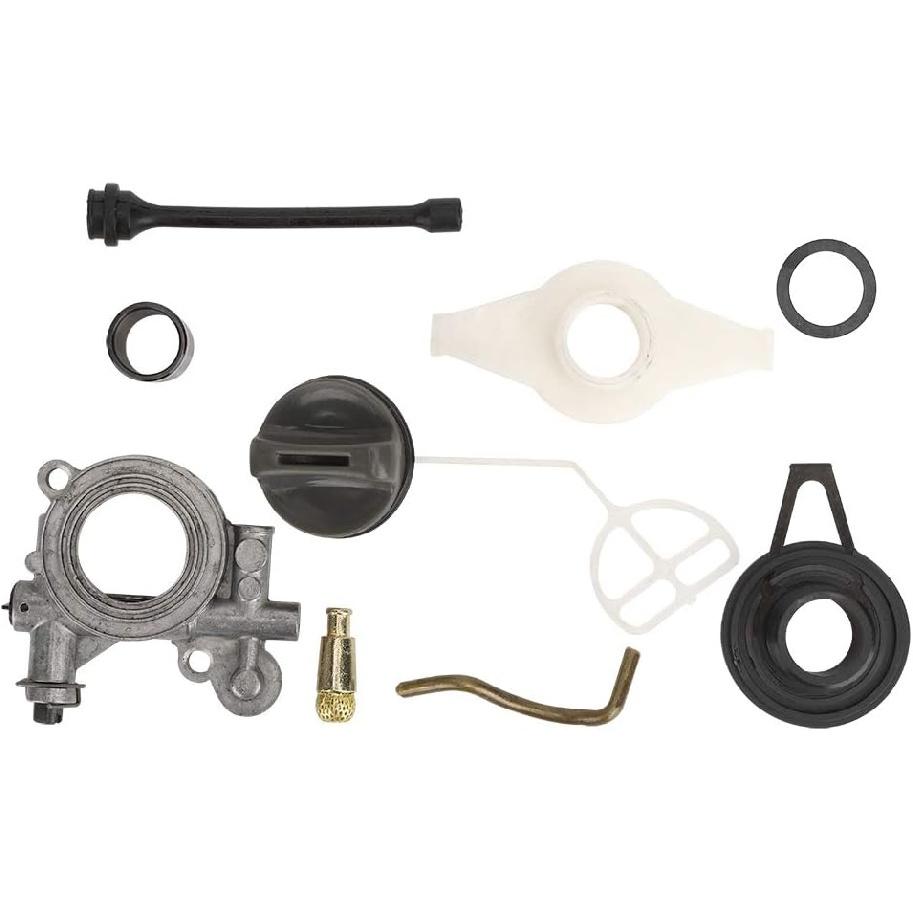 Червячная шестерня масляного насоса, Комплект червячной шестерни линии масляного насоса Замена для Husqvarna 372XP 365 371 385 390 362 570 575 576