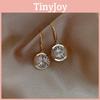 Silver Earrings Round Alloy Water Rhinestone Fashion Jewelry For Women