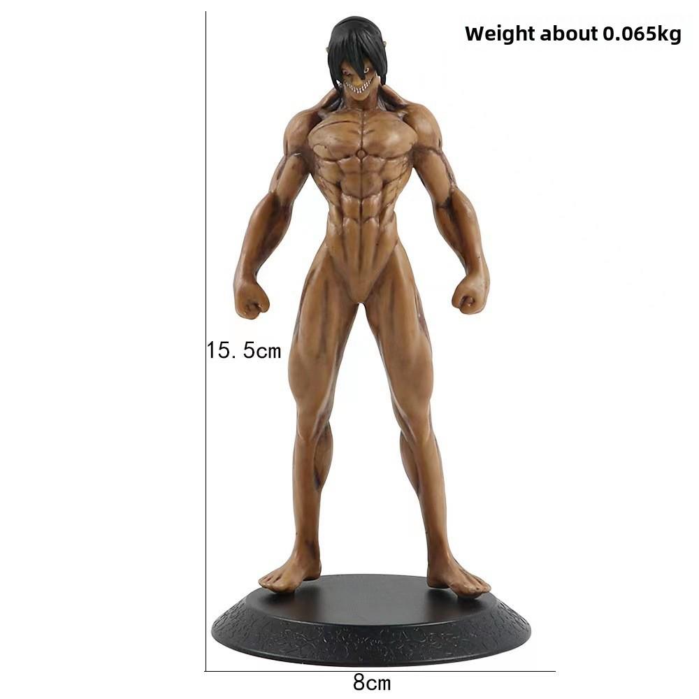 Модель стоящей на коленях мускулистой фигуры Аллена - Атака титанов Предок Гигант