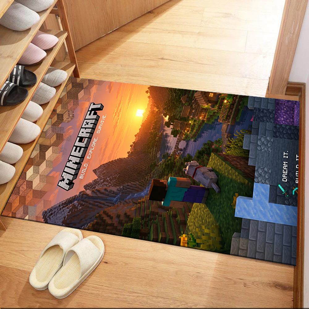 Minecraft 225 Floor Mat Design for Entryway Kitchen Outdoor Playrooms Antislip Carpet Office home decor Spiritual Gift