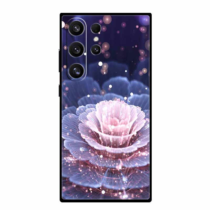 Чехол для телефона Samsung S25 Ultra S 25 Ultra Черный силиконовый мягкий задний чехол для Samsung Galaxy S23 S22 S24 Ultra Чехол Funda