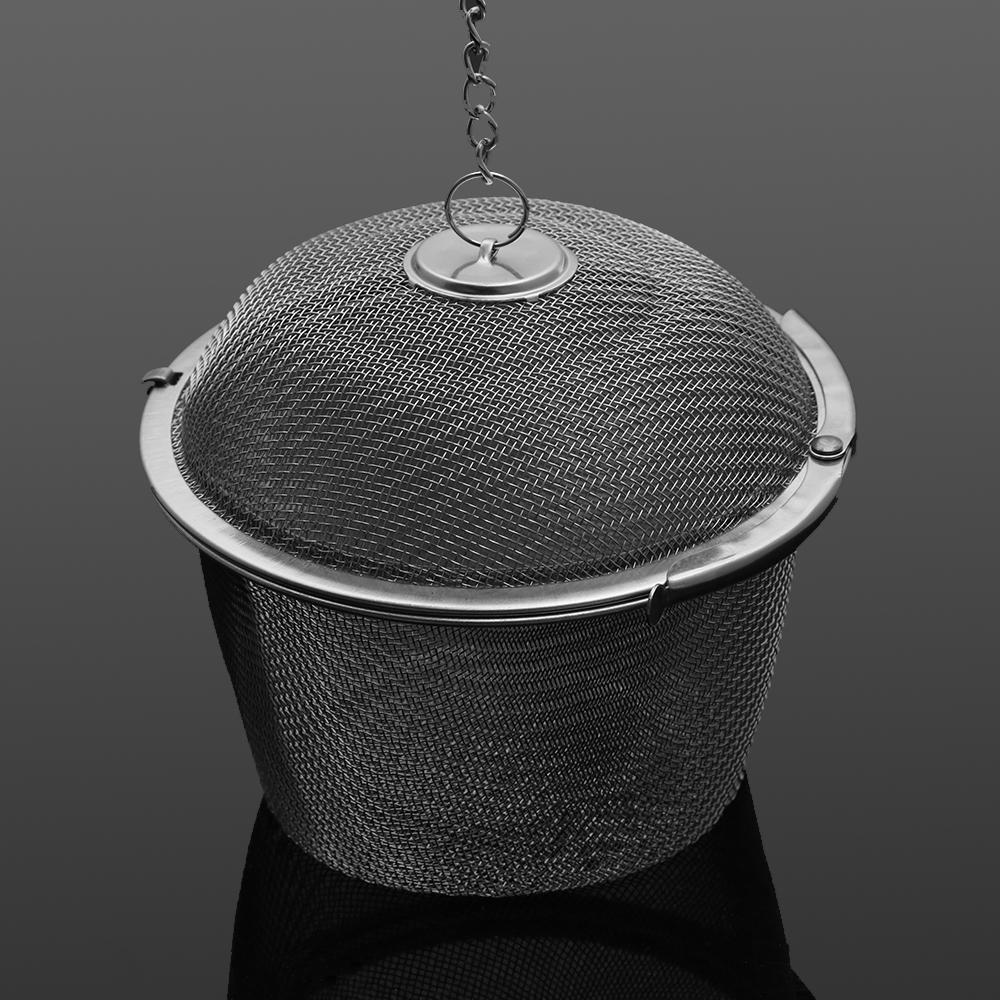 Практичный многоразовый сетчатый фильтр для специй, шарик для заваривания чая из нержавеющей стали, травяной заварник
