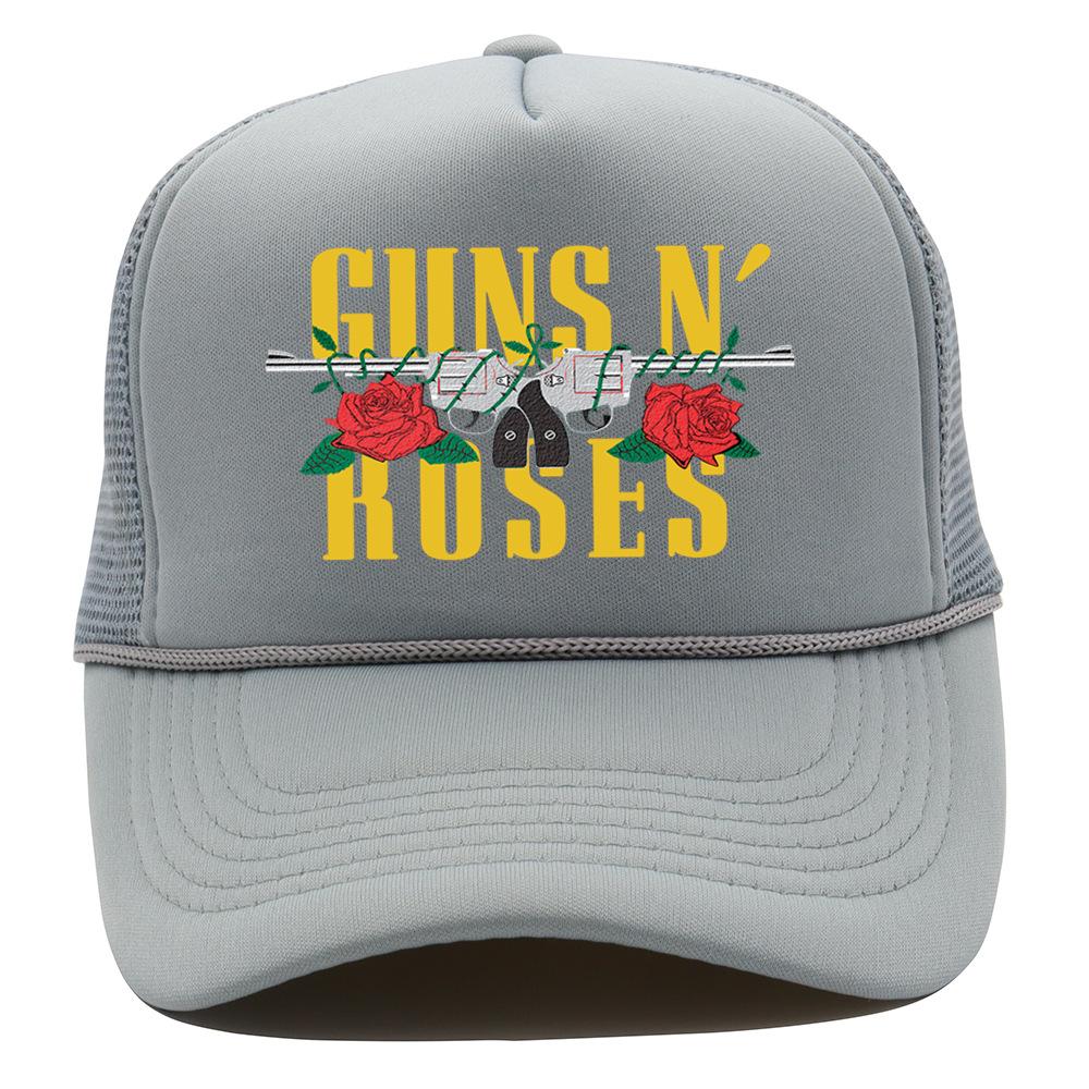 Guns n roses net cap alphabet print baseball cap breathable couple visor American truck hat tide