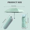 Compact Capsule Umbrella-Portable,Foldable,Dual Use for Sun and Rain Protection,Automatic Open,Rubber Alloy Handle,6-Rib Design