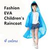 Boys and Girls Childrens Waterproof Raincoat Non-disposable Convenient EVA Transparent Outdoor Raincoat with Hood for Children