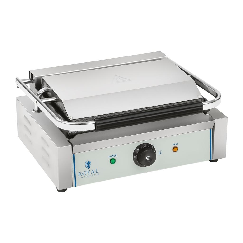 Contact Grill Panini Grill Double-Sided Grooved