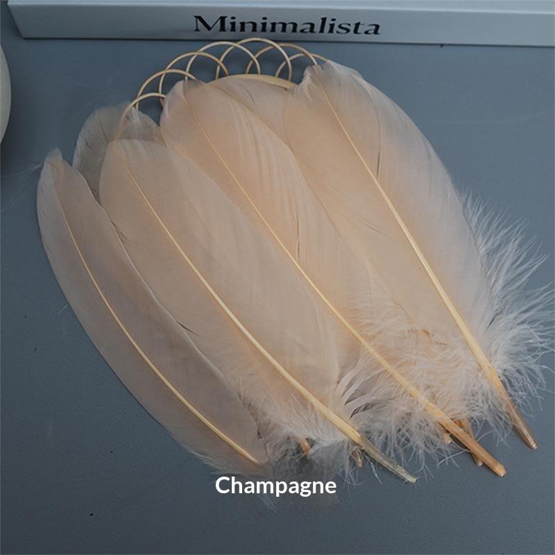 50 шт. Натуральные гусиные перья Plumas 15-20 см Лебединый белый розовый перья Для ловцов снов Поделки DIY Украшение для вечеринки Ювелирные изделия