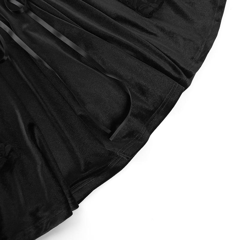 Женское кружевное облегающее готическое платье в стиле ретро 40-50-х годов с расклешенными рукавами, бархатное облегающее платье в стиле готического стиля, одежда