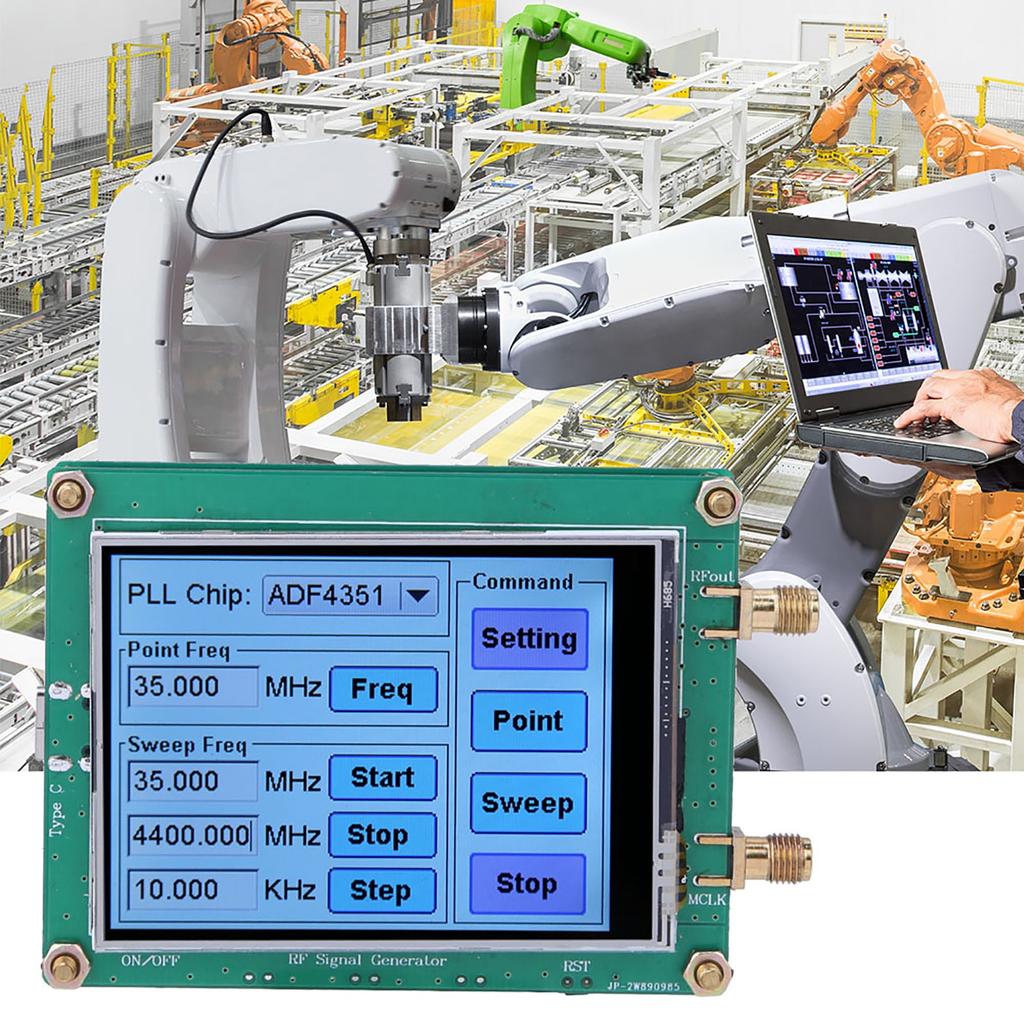 Signal Generator Full Touch Screen RF Sweep Frequency PC Control with Data Cable ADF4350 ADF4351 ADF435X