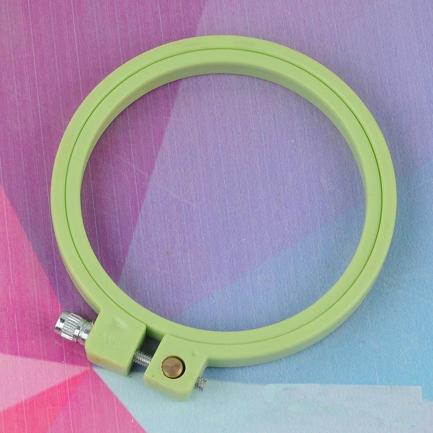 1 шт. Пластиковые пяльцы для вышивания из АБС-пластика, Рамка для вышивания крестиком, Конфетных цветов, Аксессуары для вышивания своими руками, Тканые аксессуары для вышивания