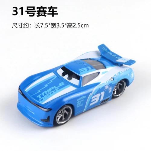 Все стили Pixar Cars Металлические литые модели машинок Молния Маккуин Сплав Автомобиль Номер 4.19.28.36.51 101 Серия гонок Игрушка
