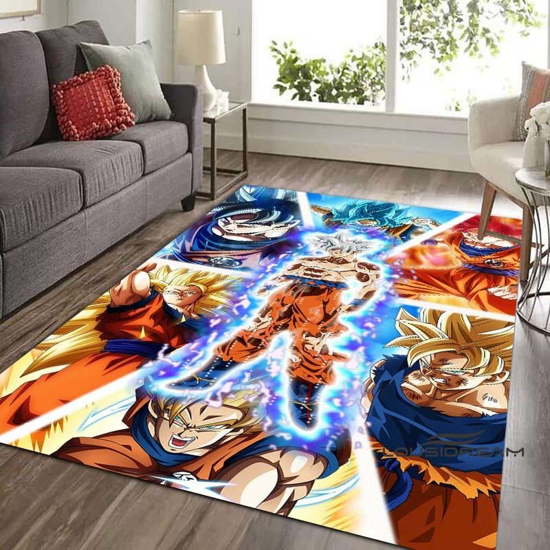 Коврик Dragon Ball Берус, Бог Разрушения, Подходит для Спален, Гостиных и Балконов; Нескользящий коврик для пола.