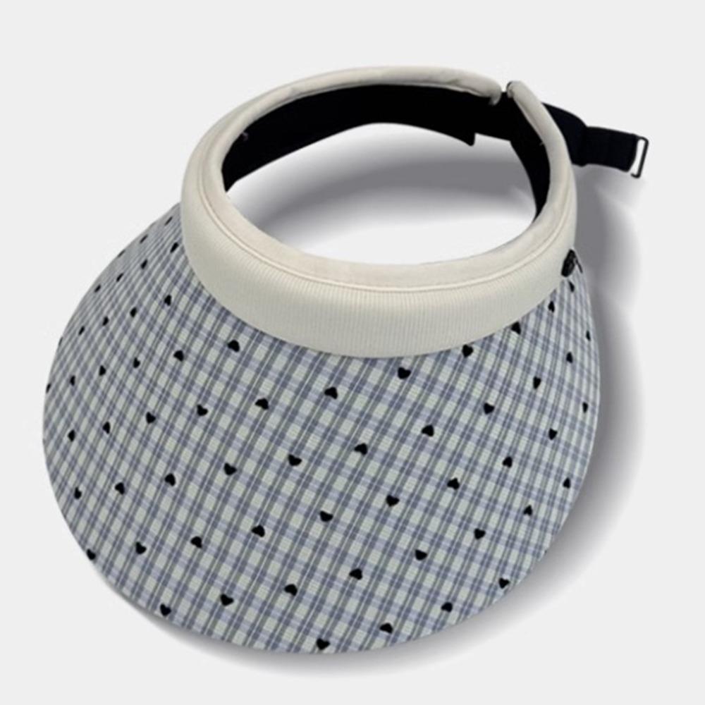 Sweet Empty Top Cap Anti-UV Visor Cap Simple Woman Sun Hat Travel