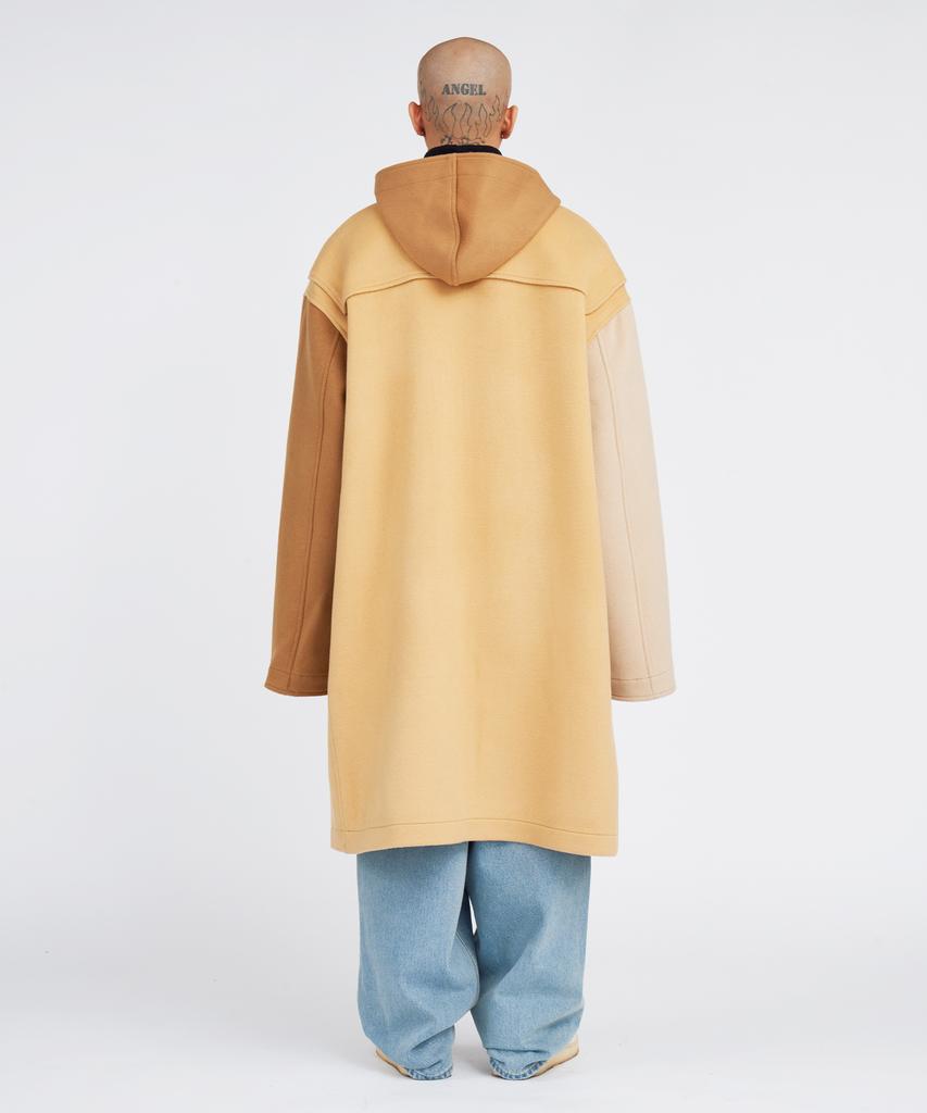 Ajobyajo Oversized Wool Mixed Duffle Coat [Beige]