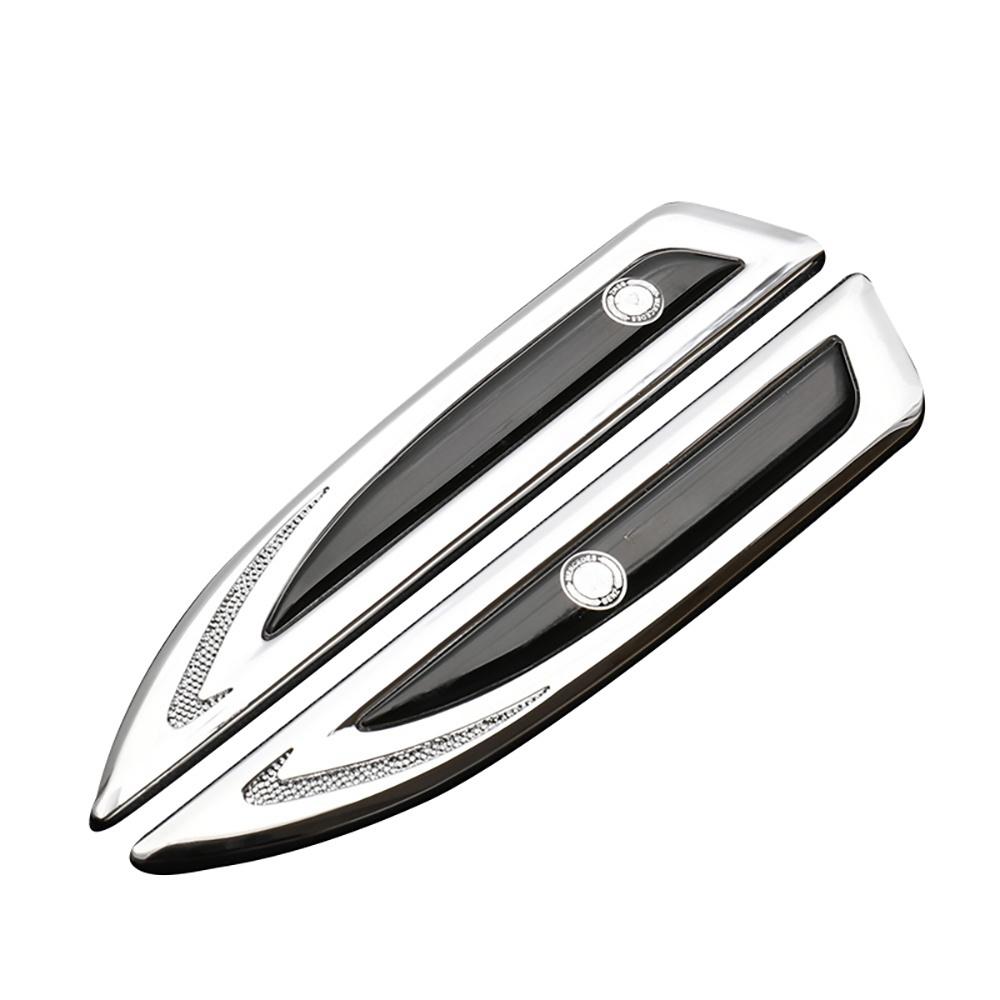 for Mercedes Benz Amg W205 W211 W204 W212 W213 W203 W176 2pcs Car Styling Side Fender Body Knife Emblem Stickers Decoration