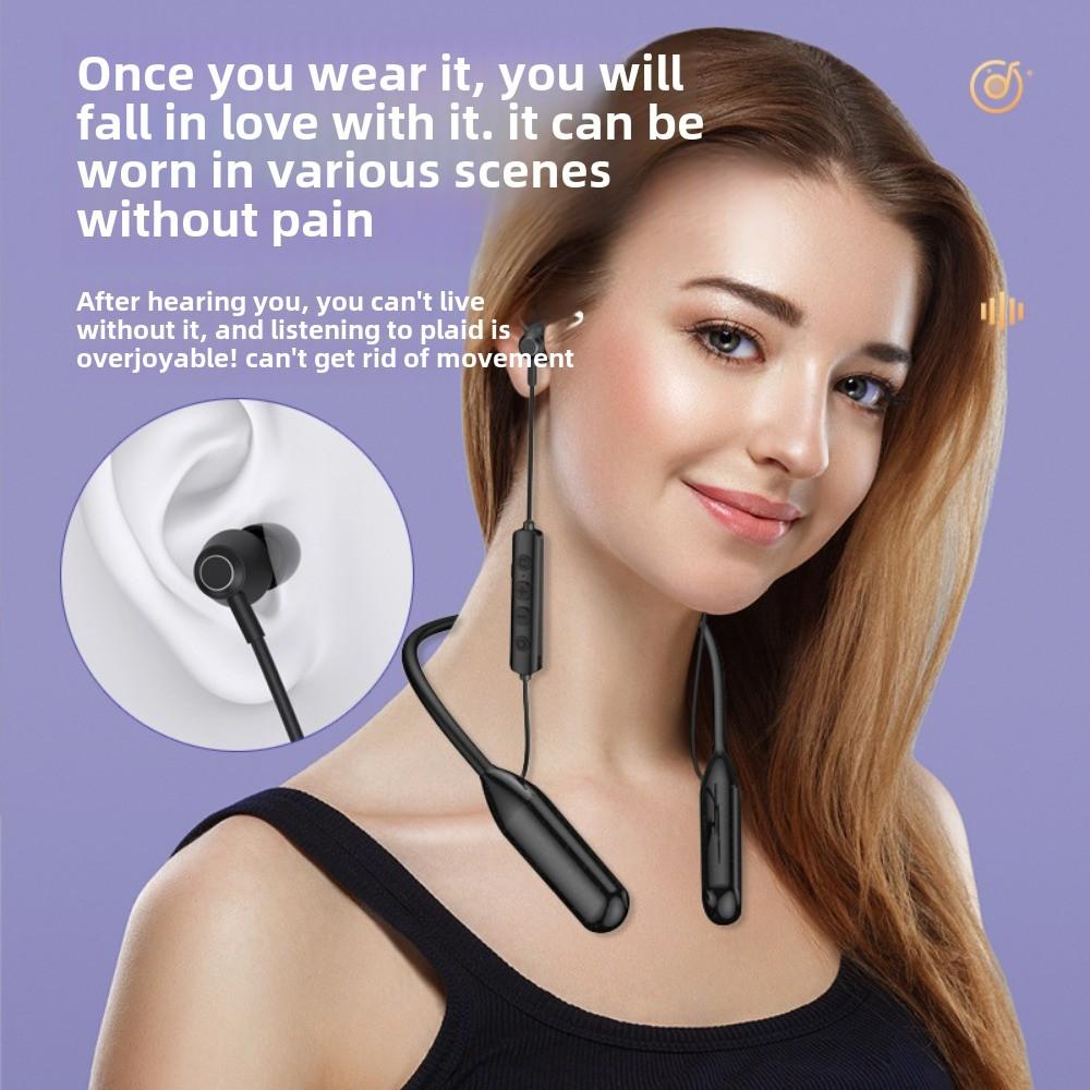 A20 Sports Bluetooth Headset Hanging Neck Wireless Neck Hanging Ear Noise Reduction Male and Female Students