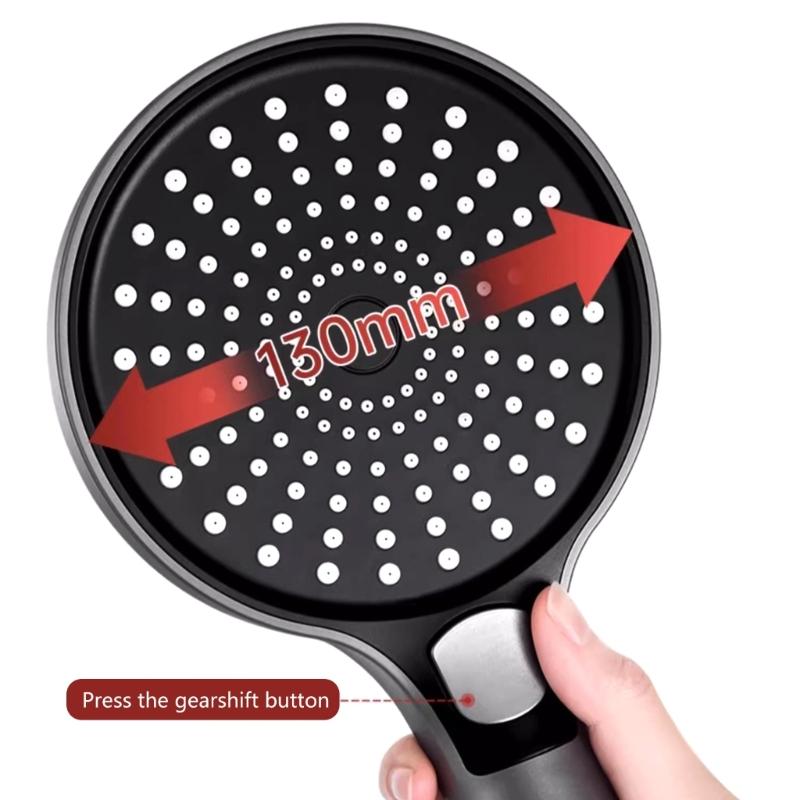 Фильтрующая душевая лейка Широкая ABS-панель Высокое давление Ручной душ со съемным креплением для шланга