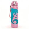 1PC Blue Mermaid Ocean Art 750ml Color Plastic Sports Water Bottle Leakproof Flip Straw Lid Suitable for Sports Office Home Use