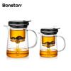 Bonston- элегантная чашка с изоляцией, разделяющая заварник с пузырьками, жаропрочный стеклянный чайник, простая чашка для чая с фильтром